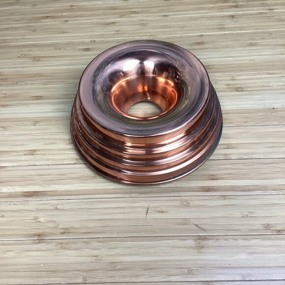 Vintage Copper Bunt Pan Tin Lined - Picture 2 of 10